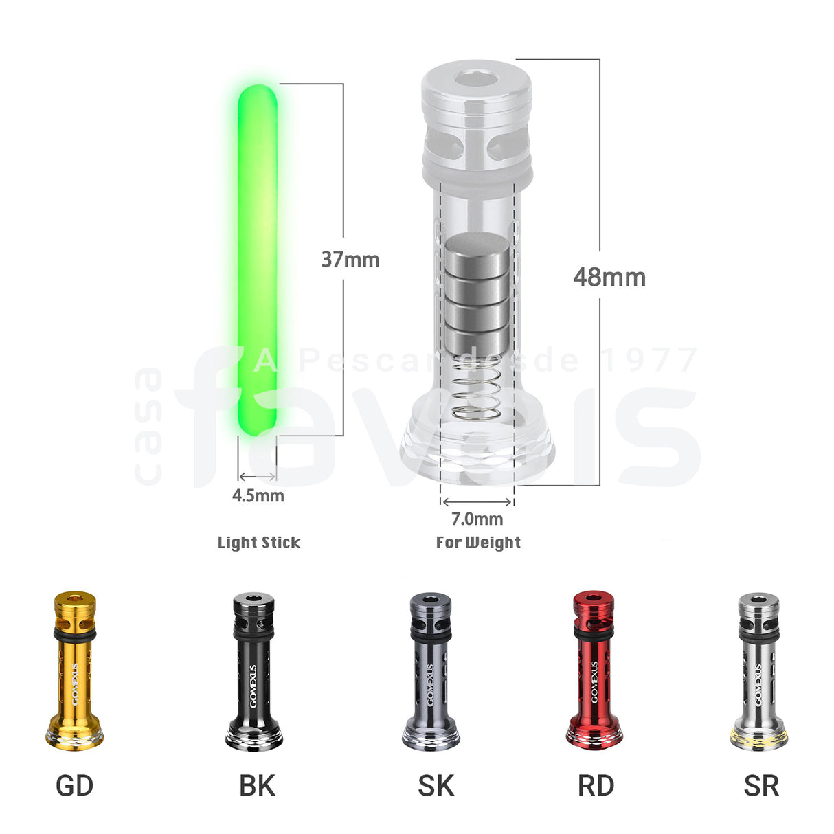 SOPORTE CARRETE PLUS 48MM