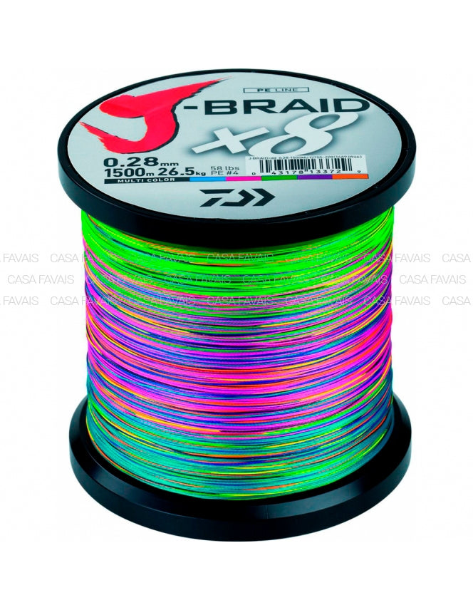 HILO JBRAID 8B 1500MT MULTICOLOR