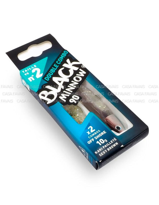 DOUBLE COMBO BLACK MINNOW 90-10G KAKIPAL.-SEXYBROWN