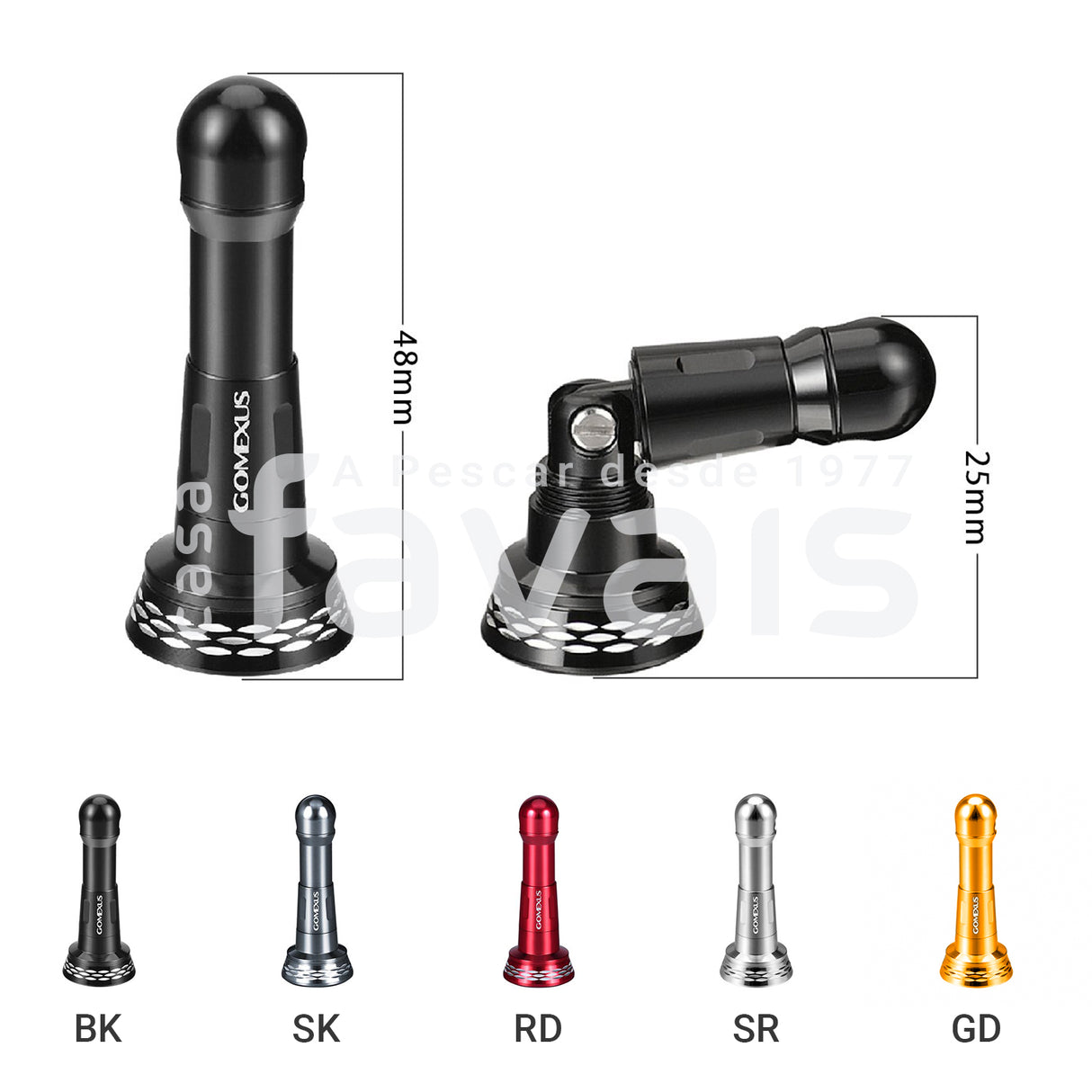 SOPORTE DE CARRETE PLEGABLE 48MM