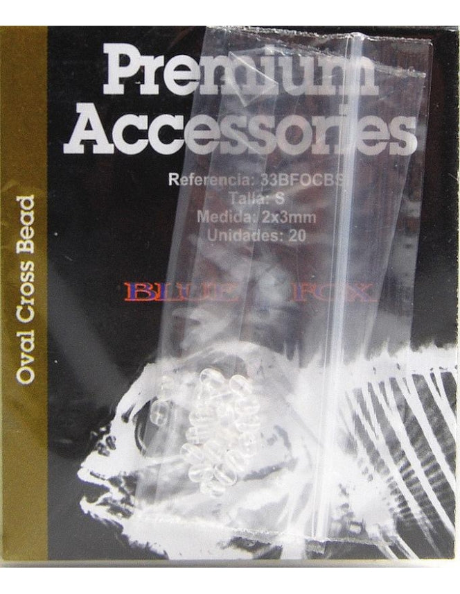 BLUE FOX BIFURCATED OVAL BEAD