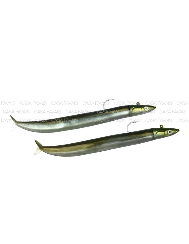 DOUBLE COMBO CRAZY SAND EEL 100 10GR KAKI