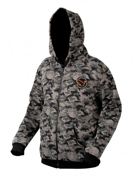 CHAQUETA CON CAPUCHA Y CREMALLERA SAVAGE NEGRA