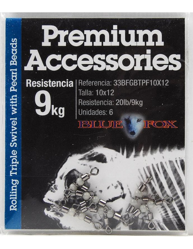 BLUE FOX TRIPLE TWISTER WITH BEAD