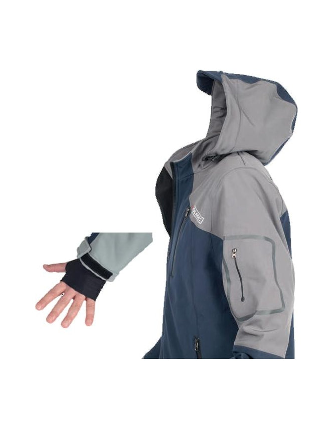 BLUE/GREY SOFTSHELL JACKET