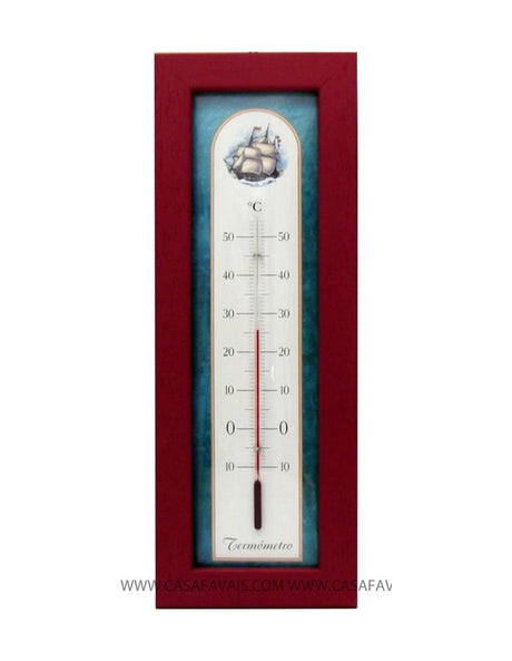 TERMÓMETRO DE PARED DE MADERA
