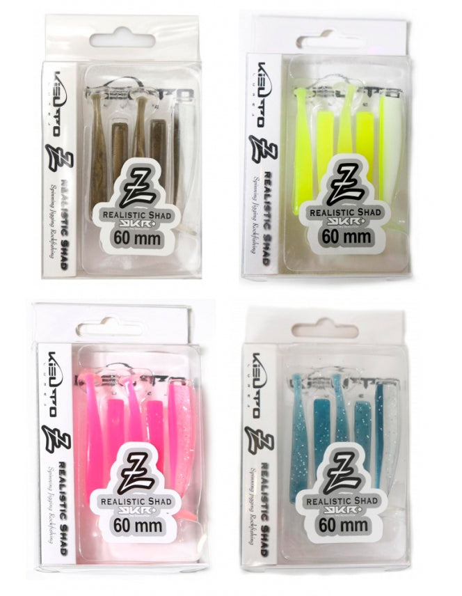 KIZUTO Z 60MM ROCKFISHING VINYL BODIES