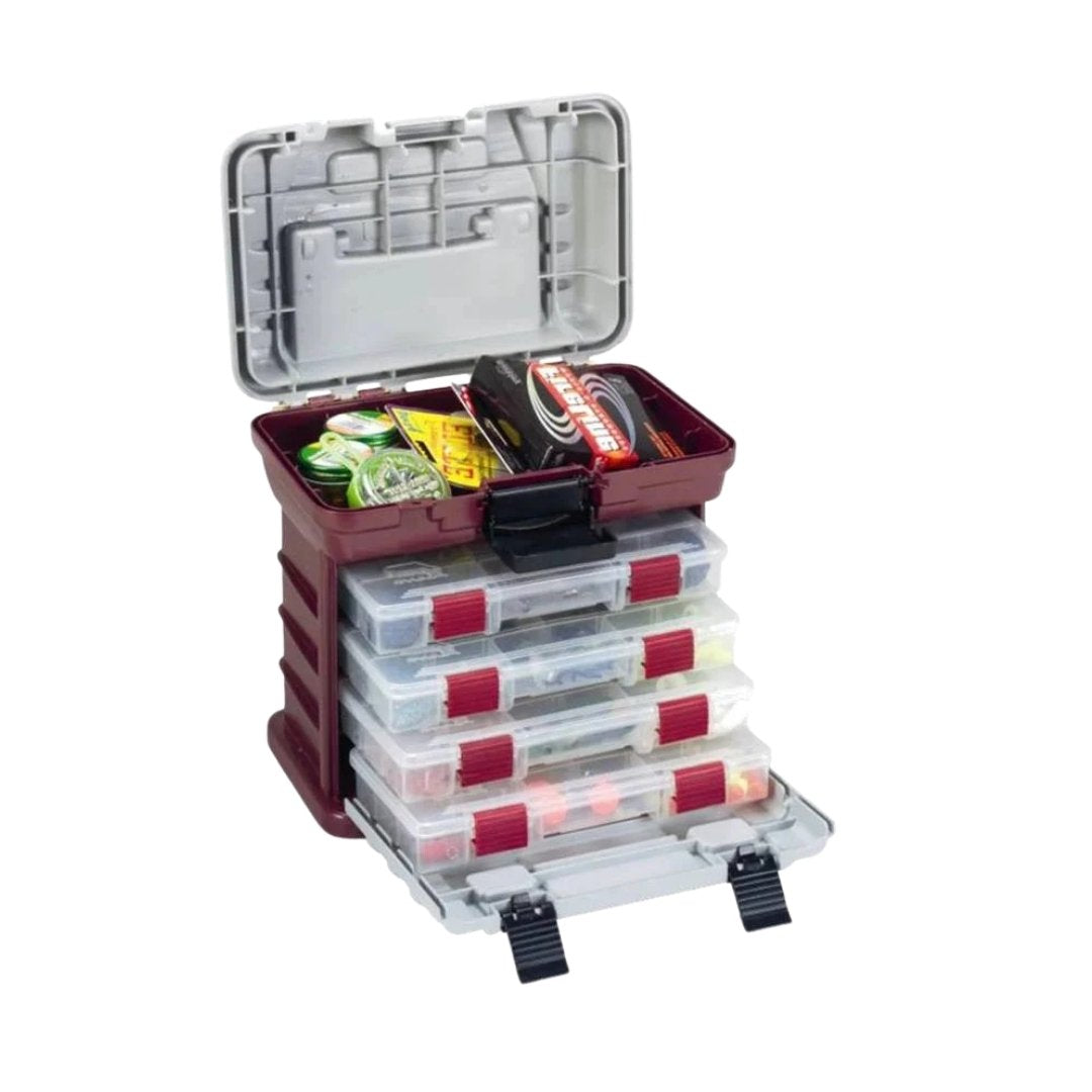 CAJA PLANO ROJA Y GRIS