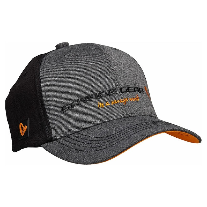 GORRA SAVAGE STRIKE GRIS MELANGE/NEGRO