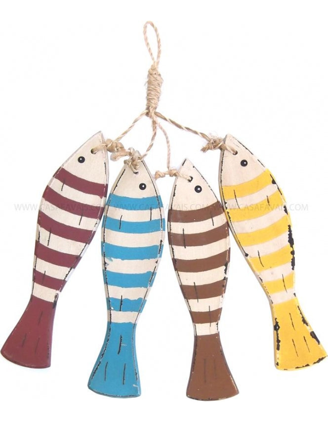 MULTICOLORED WOODEN FISH 232.042