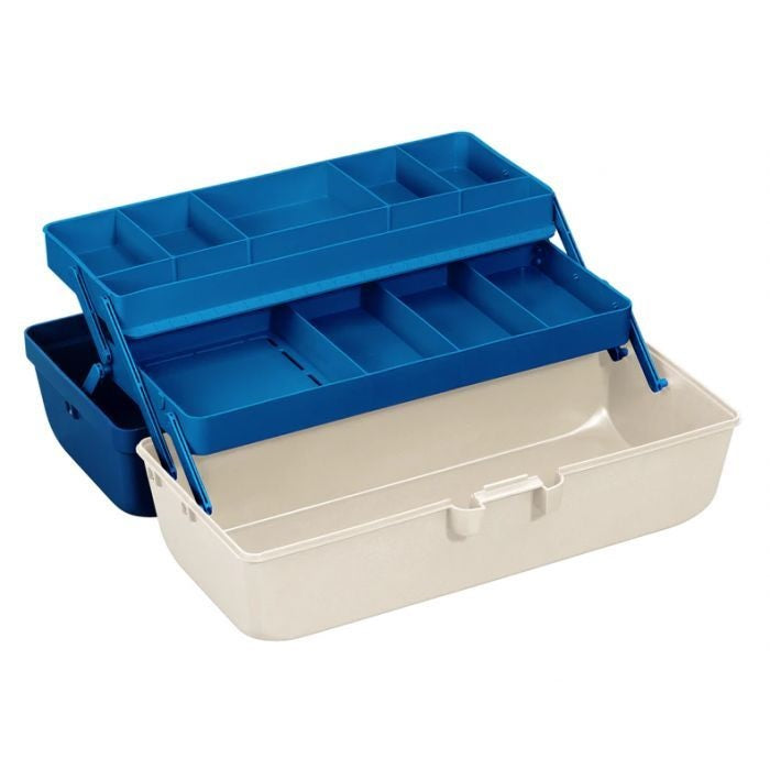 CAIXA DE ACESSORIOS PARA PESCA BRANCA/AZUL 118