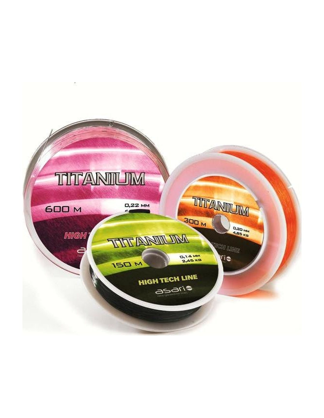 B/150M ASARI TITANIUM SCC TRANSP 0,50 MM - Tiendas de pesca
