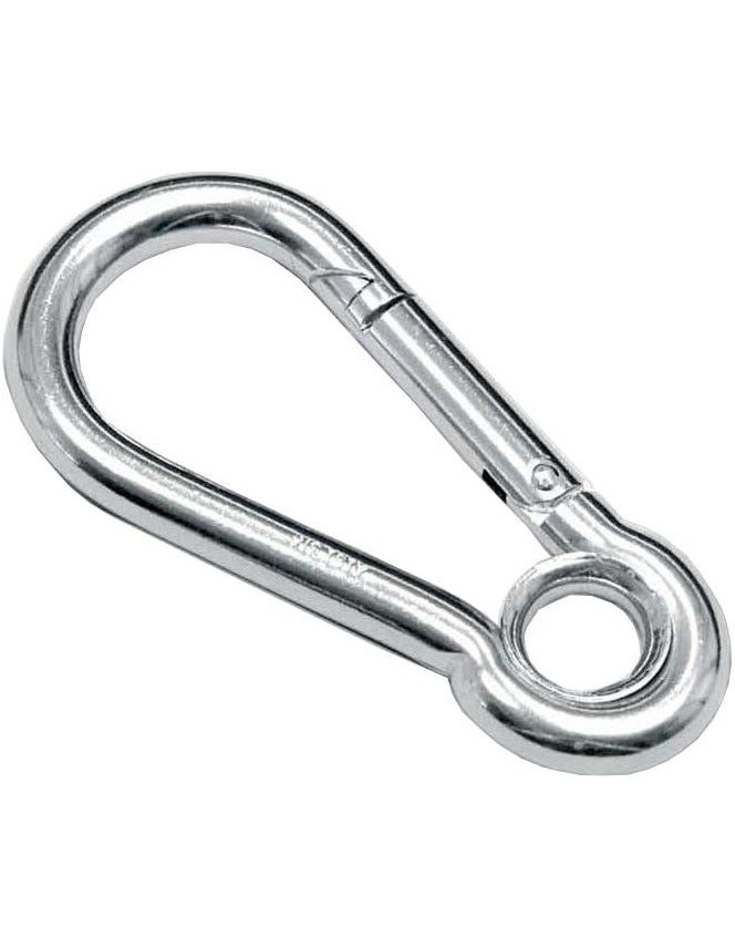 MOSQUETON INOXIDABLE CON OJO