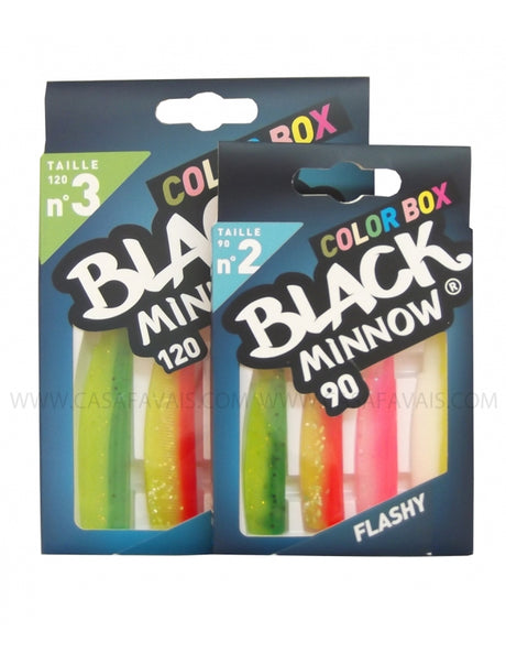 BLACK MINNOW FLASHY COLOR BOX