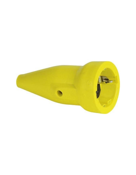 PVC FEMALE ELECTRICAL CONNECTOR YELLOW 4.8MM