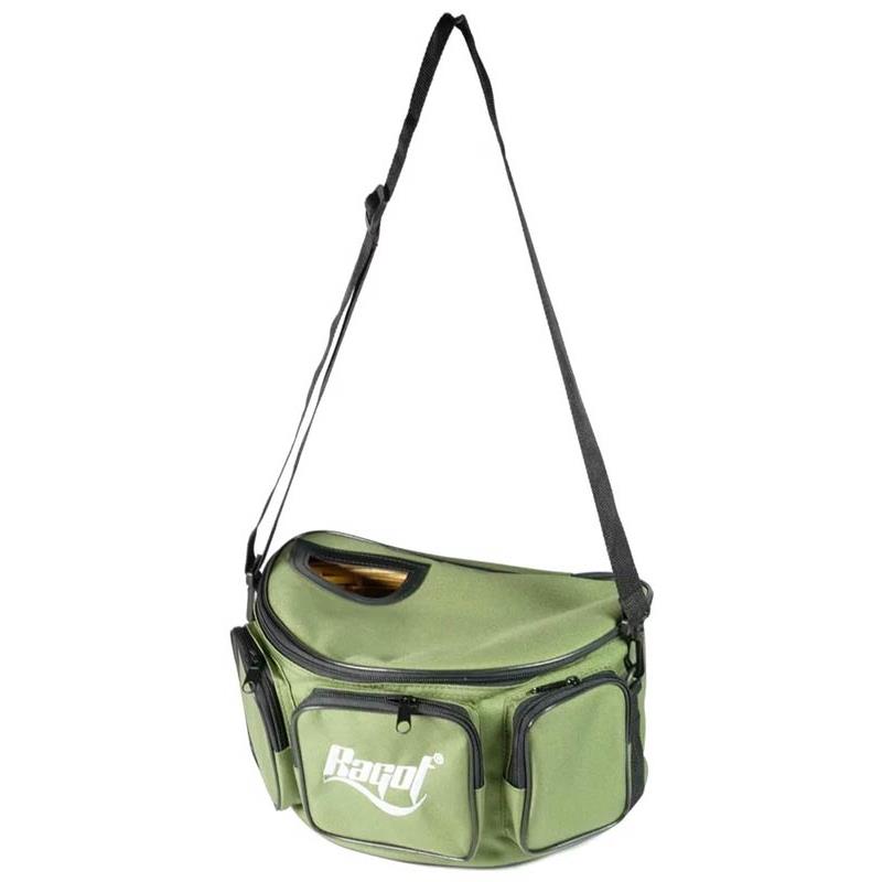 RAGOT GREEN WICKER BAG