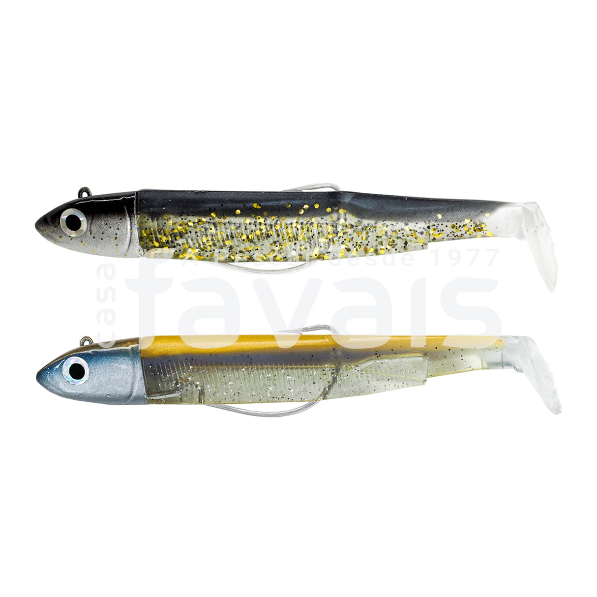 COMBO DOBLE BLACK MINNOW 140 40GR NOIR O/O BLEU