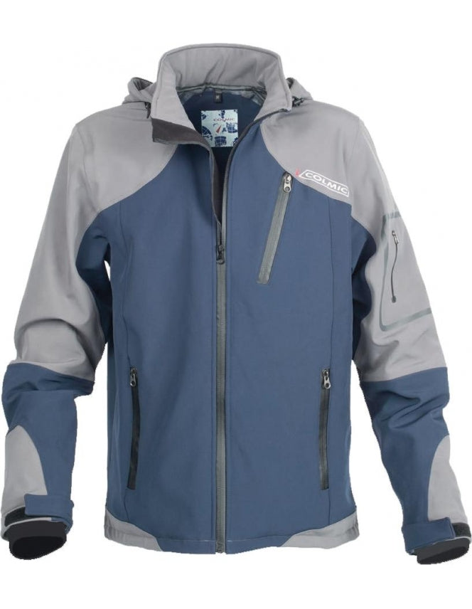 BLUE/GRAY SOFTSHELL JACKET