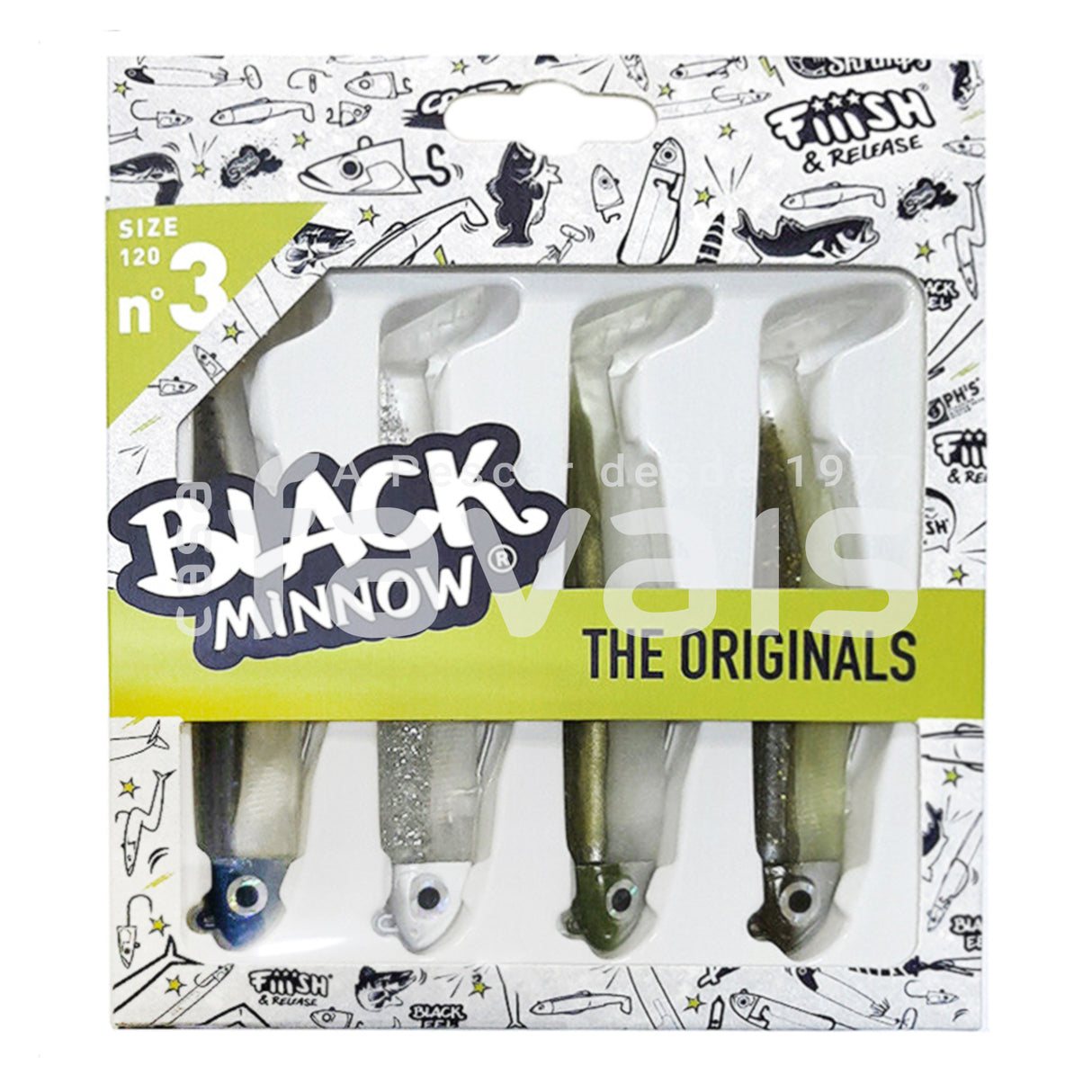 COMBO BLACK MINNOW THE ORIGINALS 120