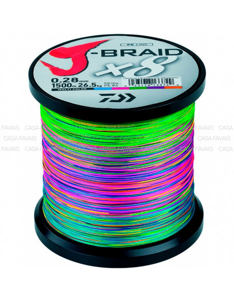 CABLE JBRAID 8B 1500MT MULTICOLOR