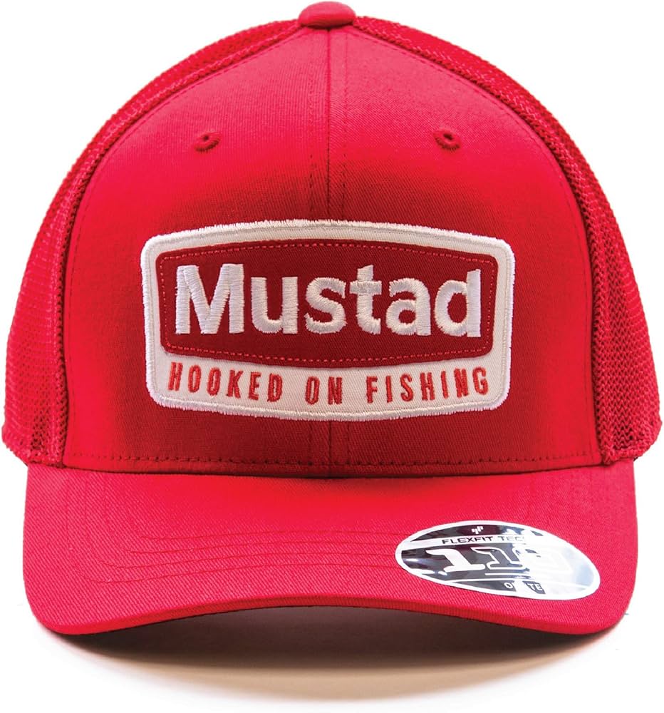 CHAPÉU MUSTAD PATCH VERMELHO