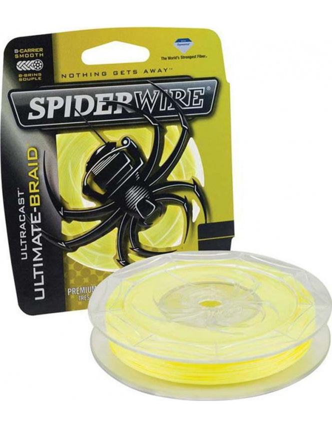 SPIDERWIRE ULTRACAST ULTIMATE BRAID YELLOW 110MT LINE