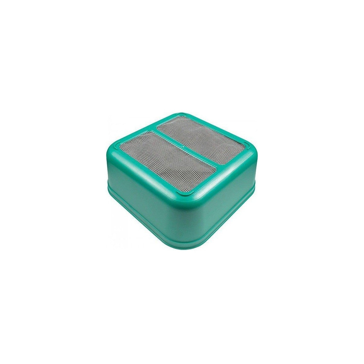 CAJA CUADRADA CON RED PARA CEBO