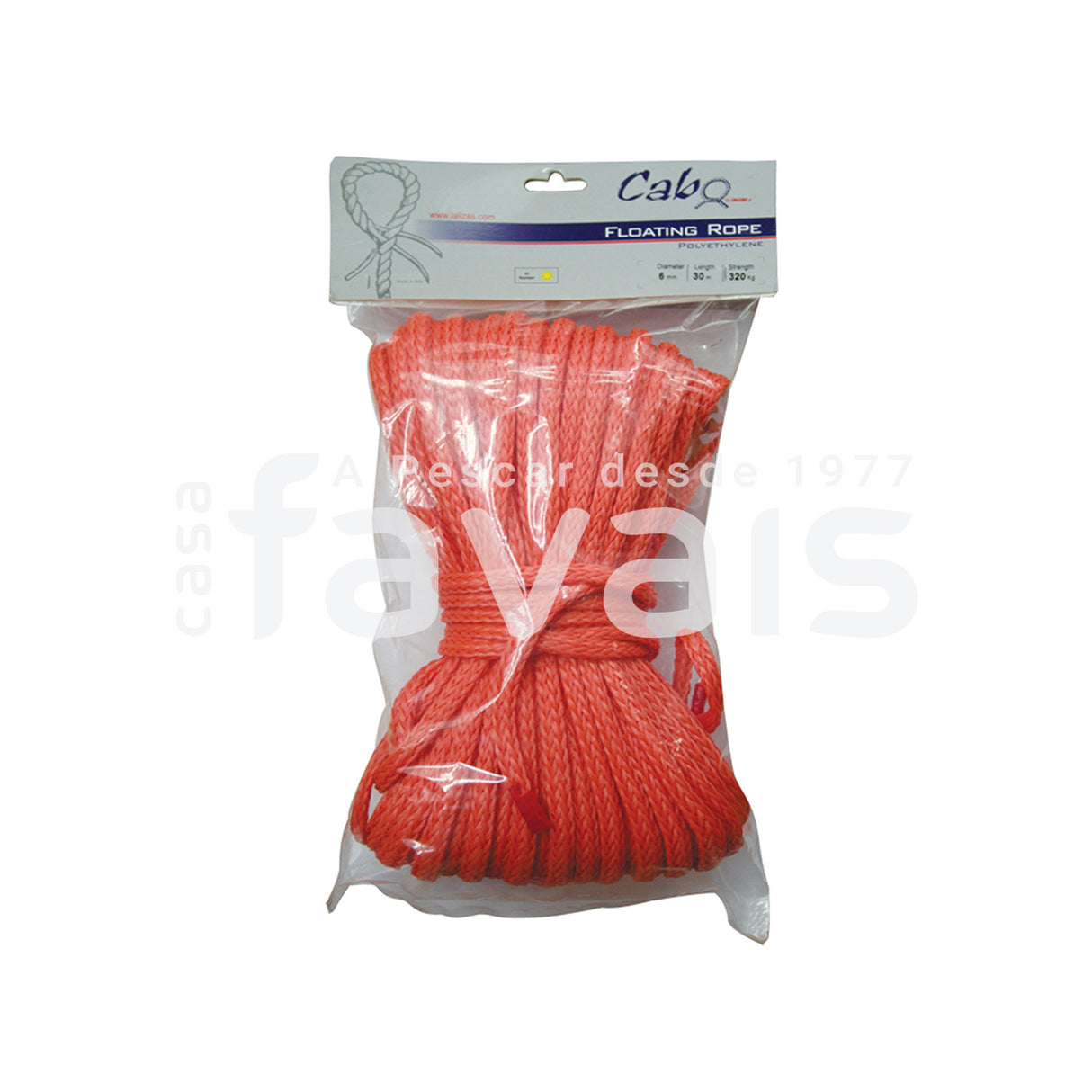 CABLE ARO PARA BOYA 6MM NARANJA