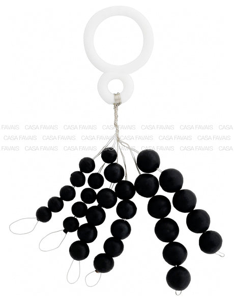 PEROLAS D'BEAD ROUND SOFT PRETO