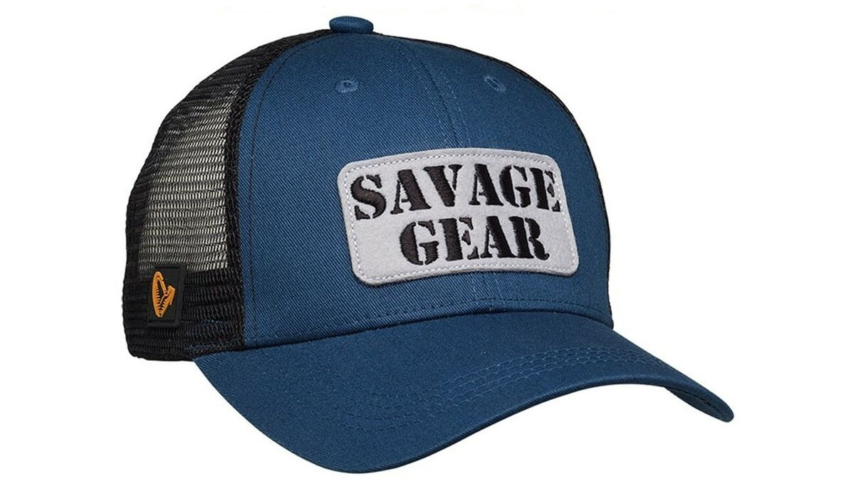 CHAPÉU SAVAGE LOGO BADGE TEAL BLUE