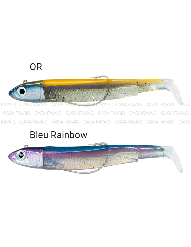 DOUBLE COMBO BLACK MINNOW 120 25GR OR/BLUE RAINBOW