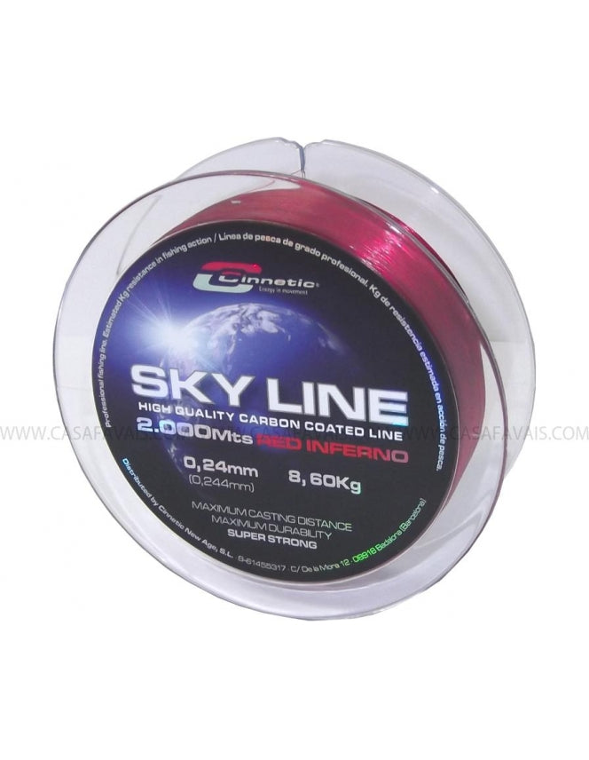 FIO CINNETIC SKY LINE 2000MT VERMELHO