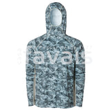 SUDADERA CON CAPUCHA SOLSTRALE DARK SLATE CAMO