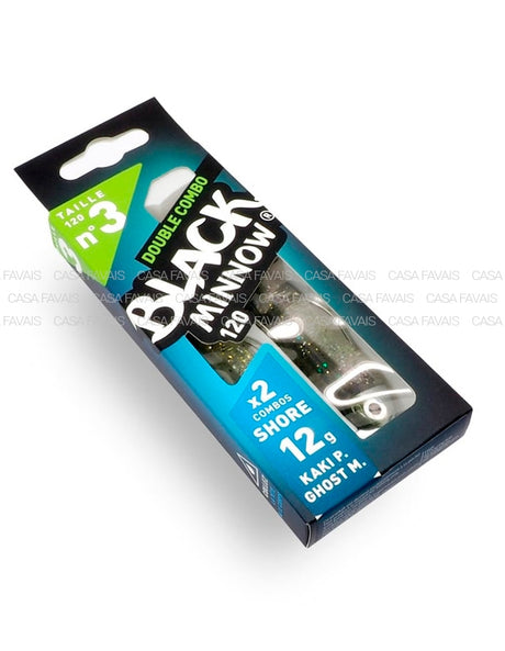 DOUBLE COMBO BLACK MINNOW 120 12GR KAKI P/GHOST M