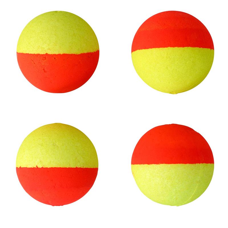 BEADS FLOATS YELLOW/ORANGE 18MM
