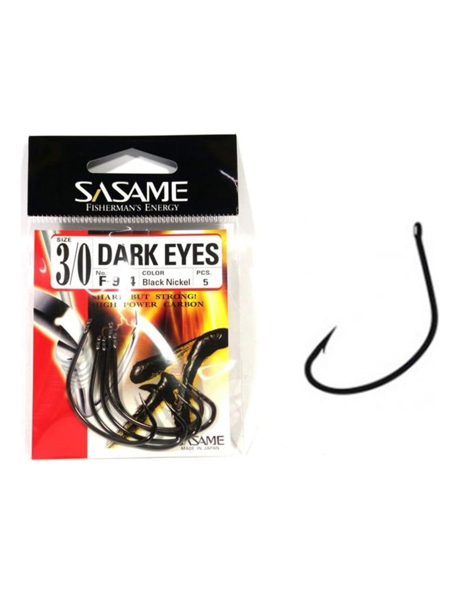 Anzol Sasame Snook Hook Black - Dark Eyes 1/0 F944 07 unidades - Sasame -   - A melhor loja virtual de Pesca e Camping. 10 Anos